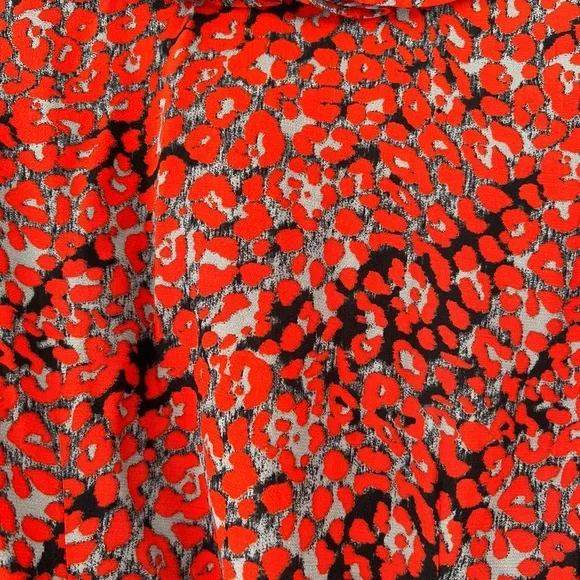 MAJE Wrap Dress Long sleeves Mini Leopard Print Size T1 / XS - Picture 5 of 5